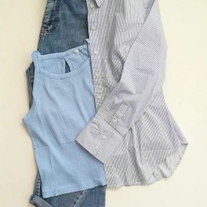 شومیز راهراه وارداتی برند Mango