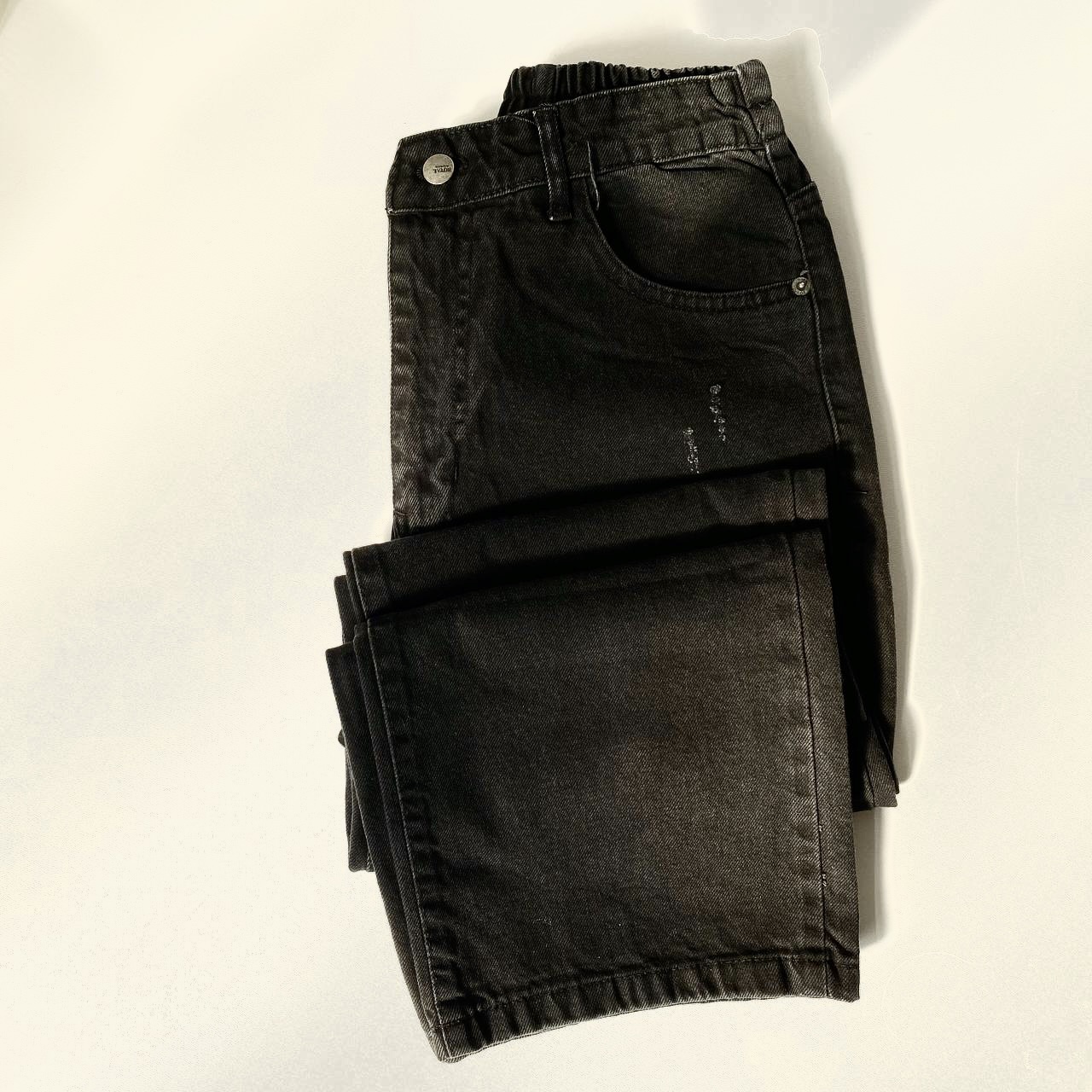 شلوار جین نیم بگ ذغالی - Image 7