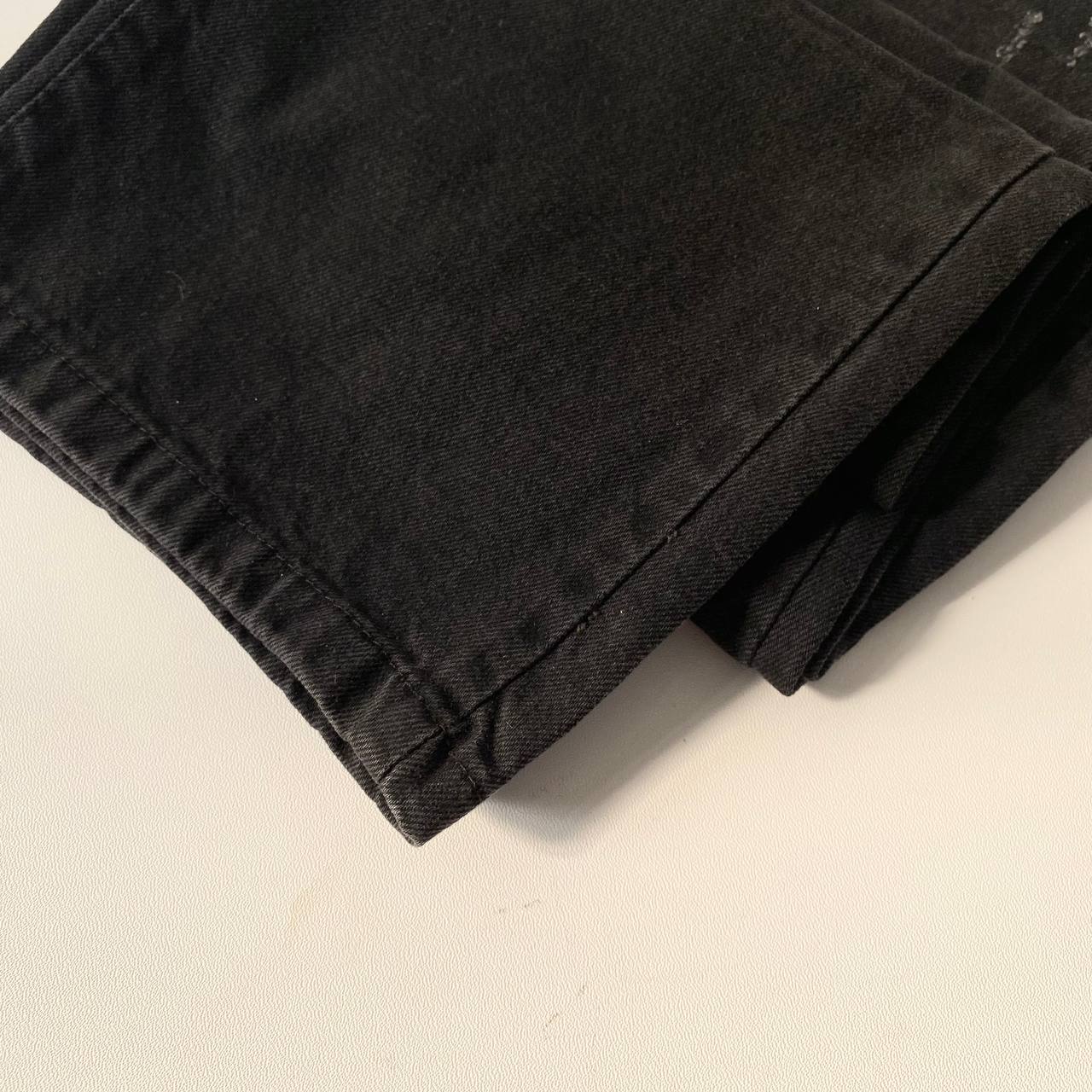 شلوار جین نیم بگ ذغالی - Image 5