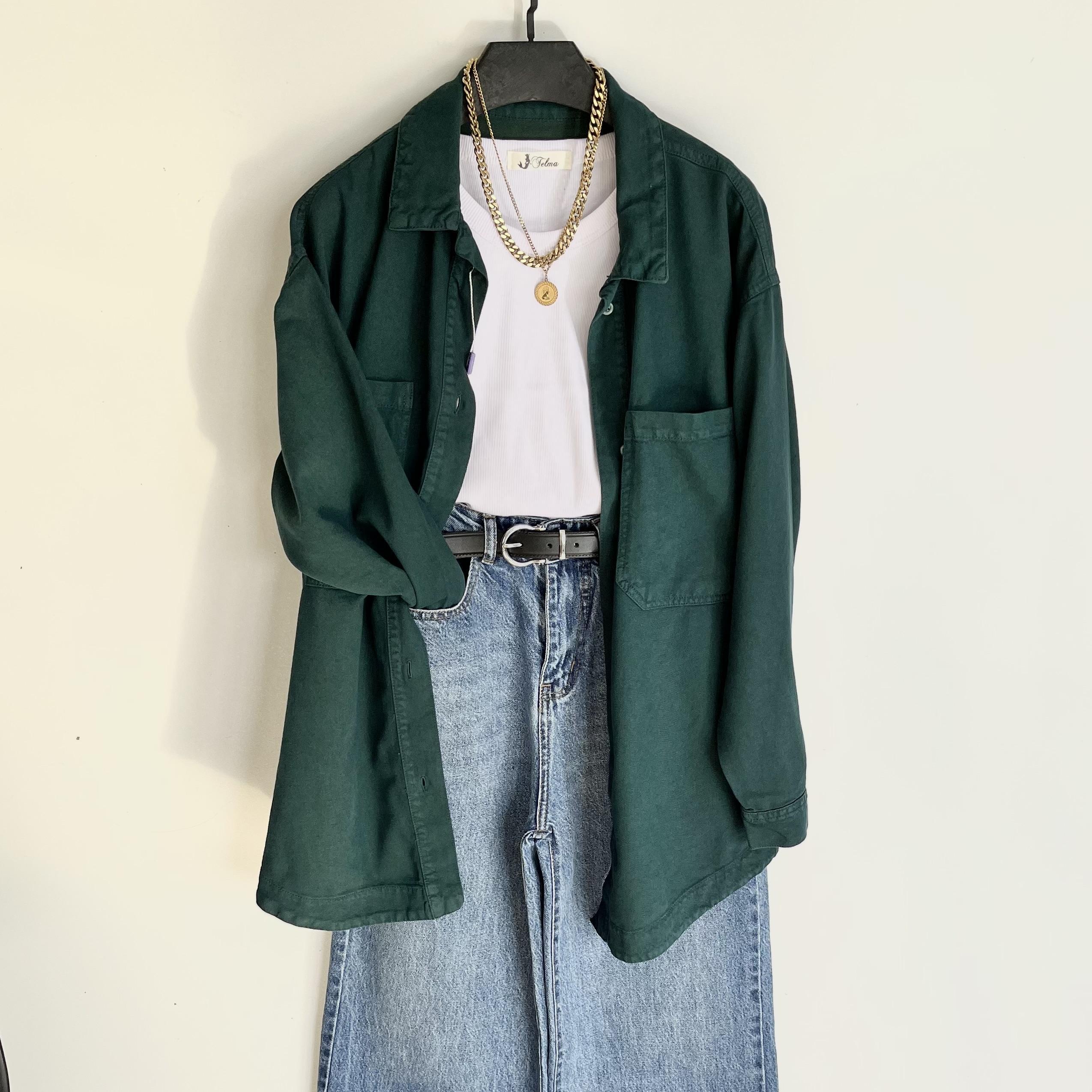 شومیز مانتویی کتان رویال - Image 5