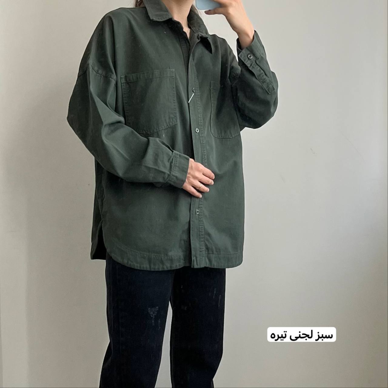 شومیز مانتویی کتان رویال - Image 14