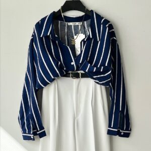 شومیز راهراه ترک پریا