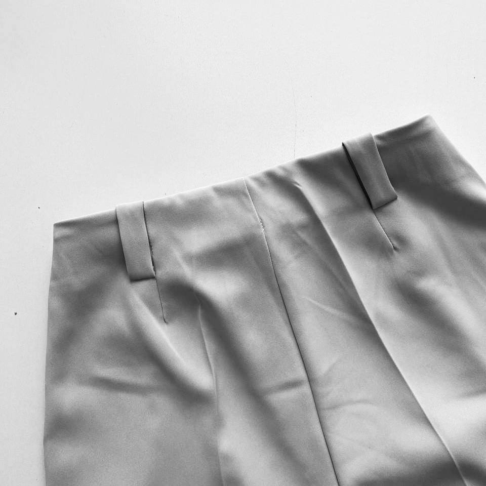 شلوار بگ کرپ لاولی خاکی - Image 6