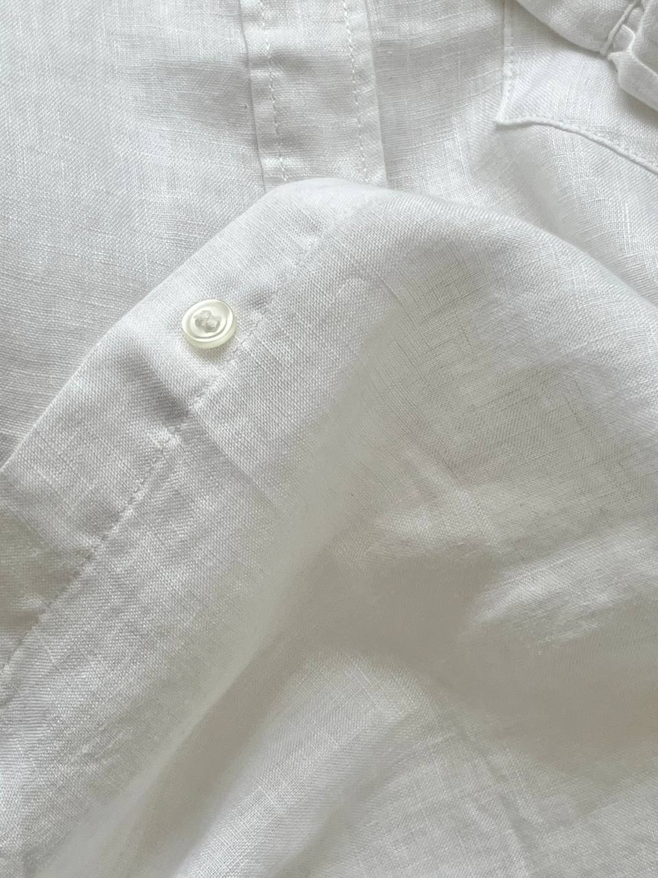 شومیز لینن سفید ابر - Image 7