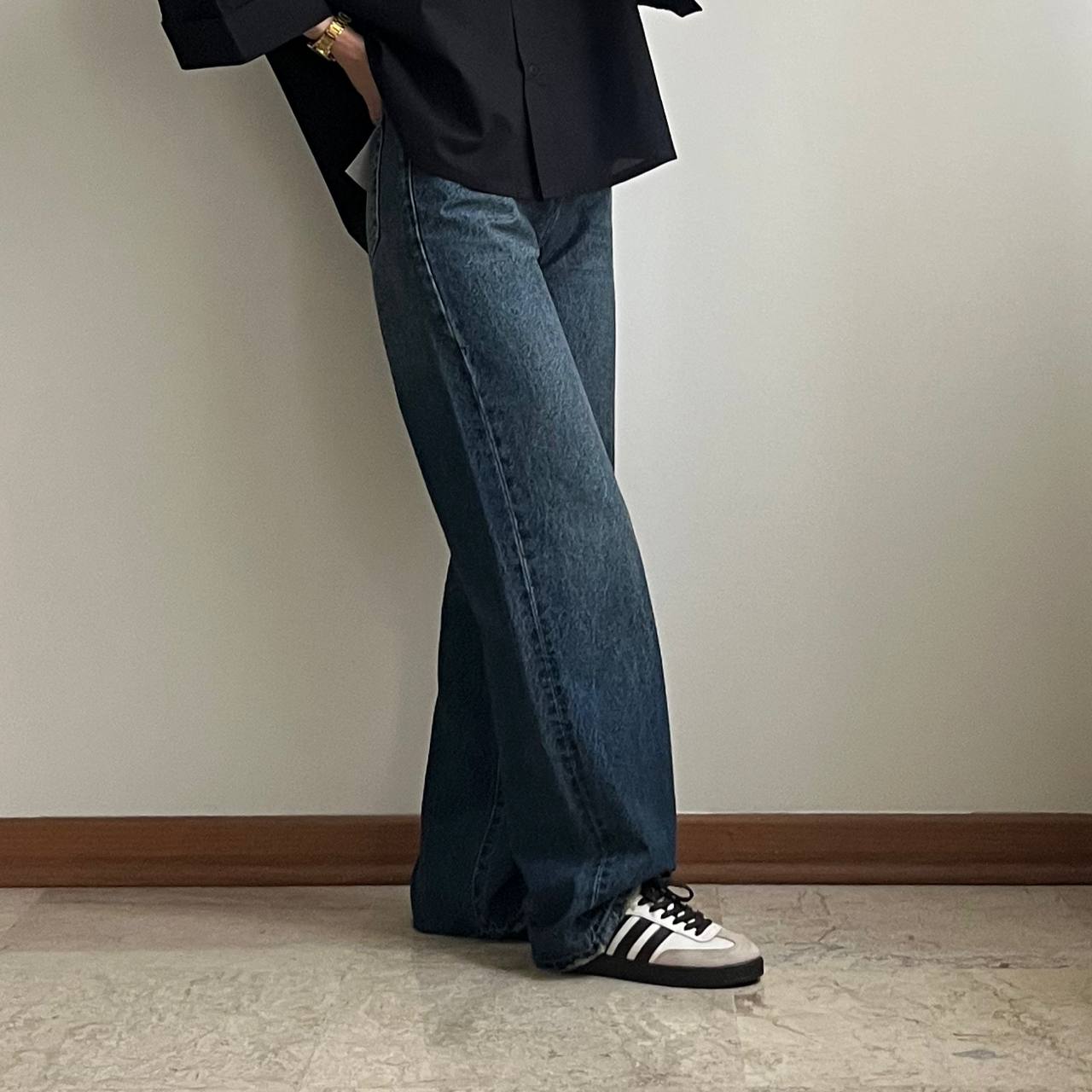 شلوار جین نیم بگ تارا - Image 2