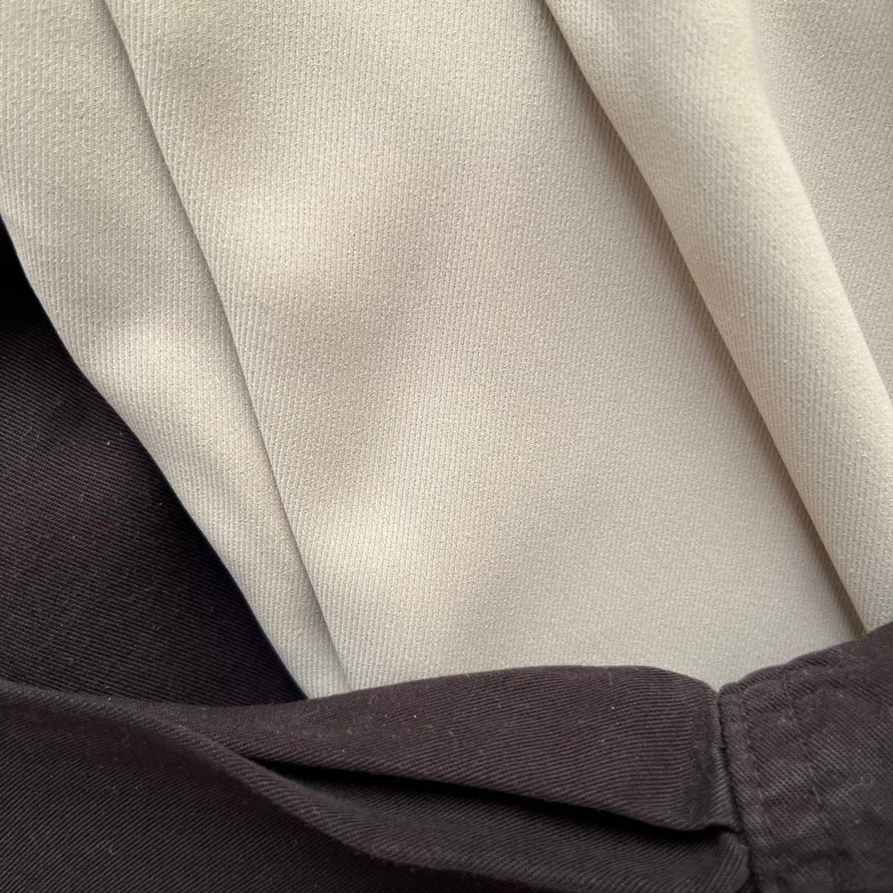 شلوار بگ کرپ لاولی کرم استخوانی - Image 7