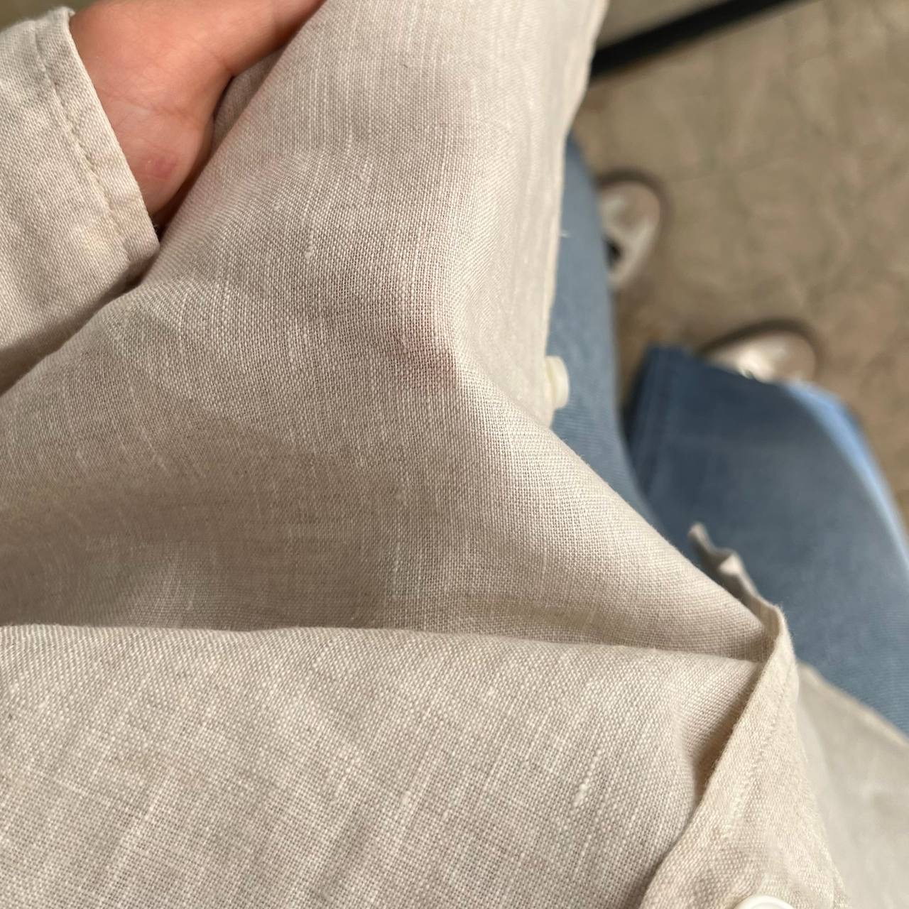 شومیز لینن ساده وارداتی - Image 5