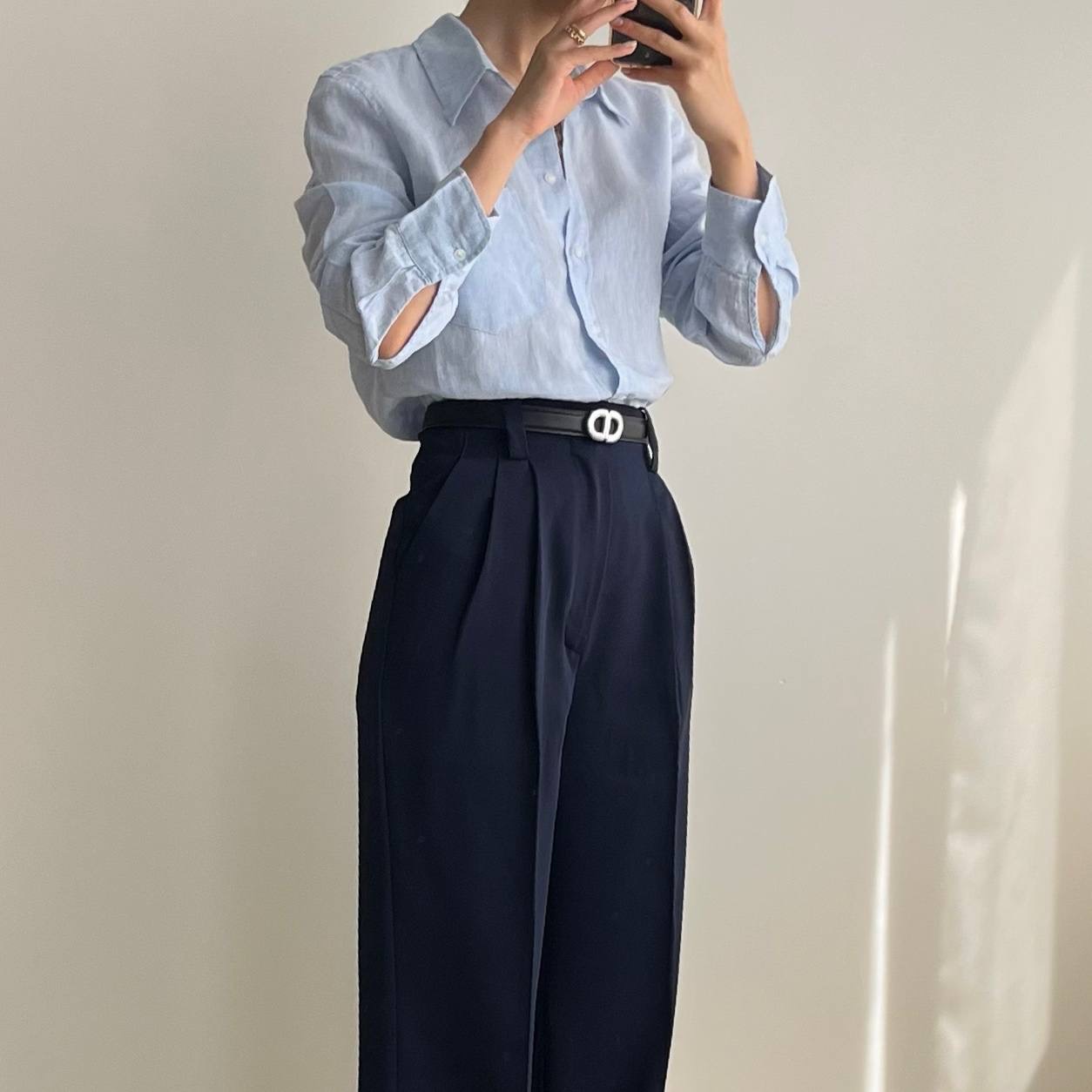 شومیز لینن ساده وارداتی - Image 3