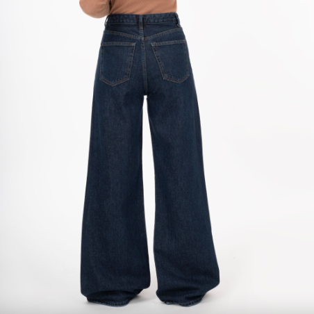 شلوار جین بگ سرمه ای درسا - Image 3