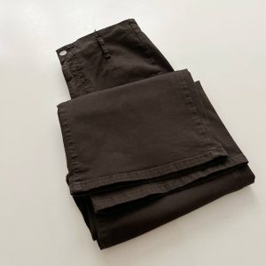 شلوار وایدلگ کتان قهوه ای