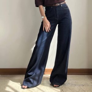 شلوار جین بگ سرمه ای سریتا